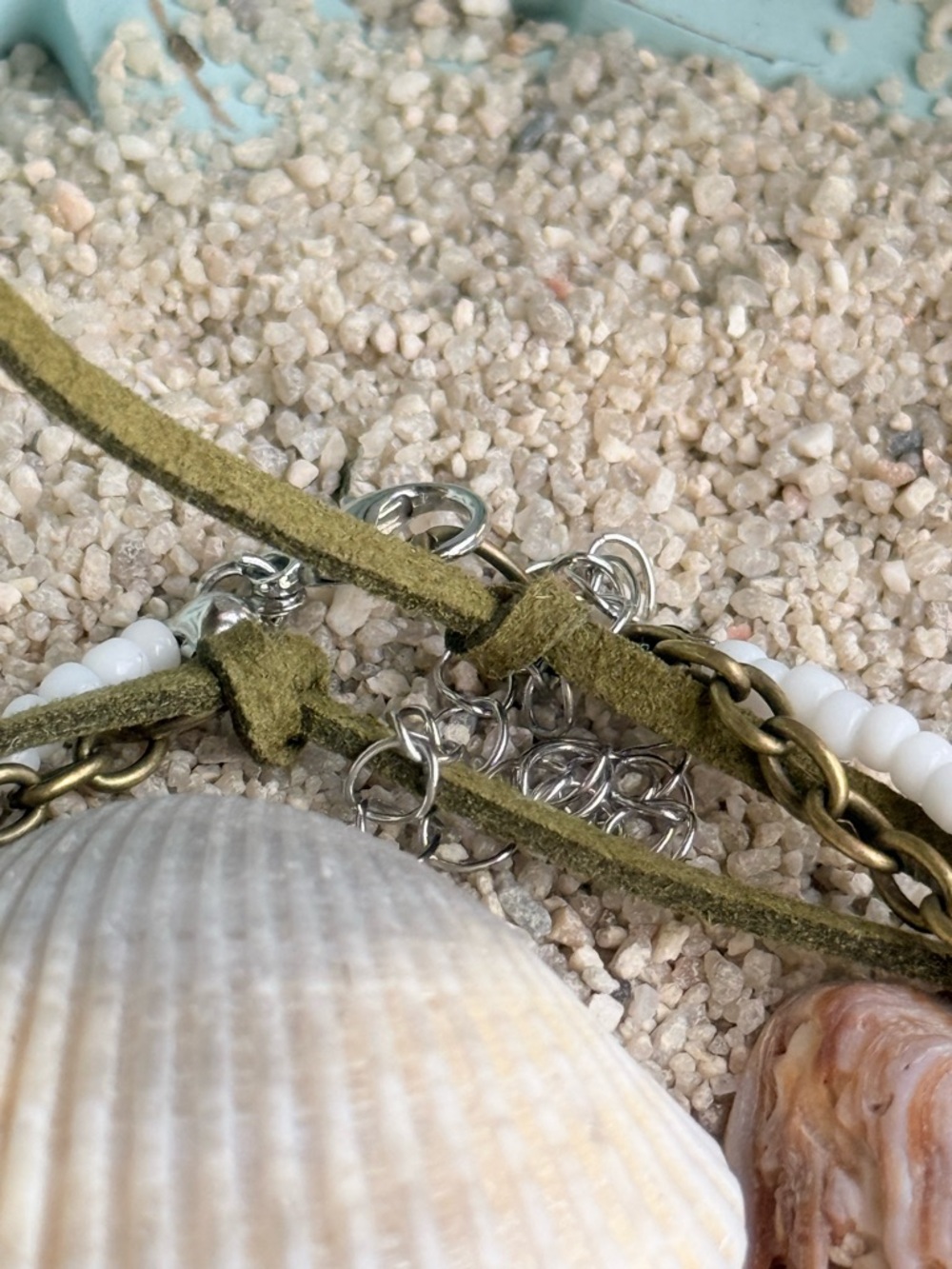 Alquimia by Ady Cream Shell-Link Layered Necklace - Picture 3 of 4